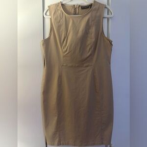 Nina Leonard Tan Midi Dress